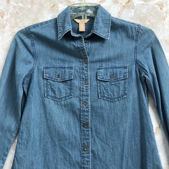 BANANA REPUBLIC JEANS BLOUSE SIZE XS - Picture 3 of 8